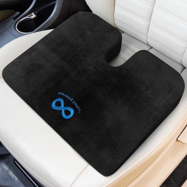 This $40 memory foam cushion from  will make your car rides more  comfortable