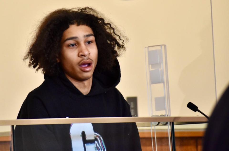 Amannie Chiclana, 19, of Fall River, was arraigned in Fall River District Court Friday, March 22 on charges of murder and carrying an illegal firearm in the fatal shooting of Colus Jamal Mills-Good on Rock Street in Fall River on March 14, 2024.