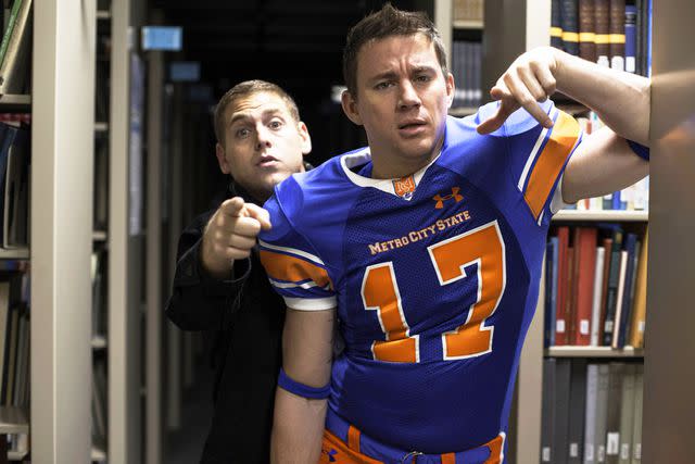 <p>Glen Wilson/Sony Pictures Releasing/Everett Collection</p> Jonah Hill and Channing Tatum in '22 Jump Street'