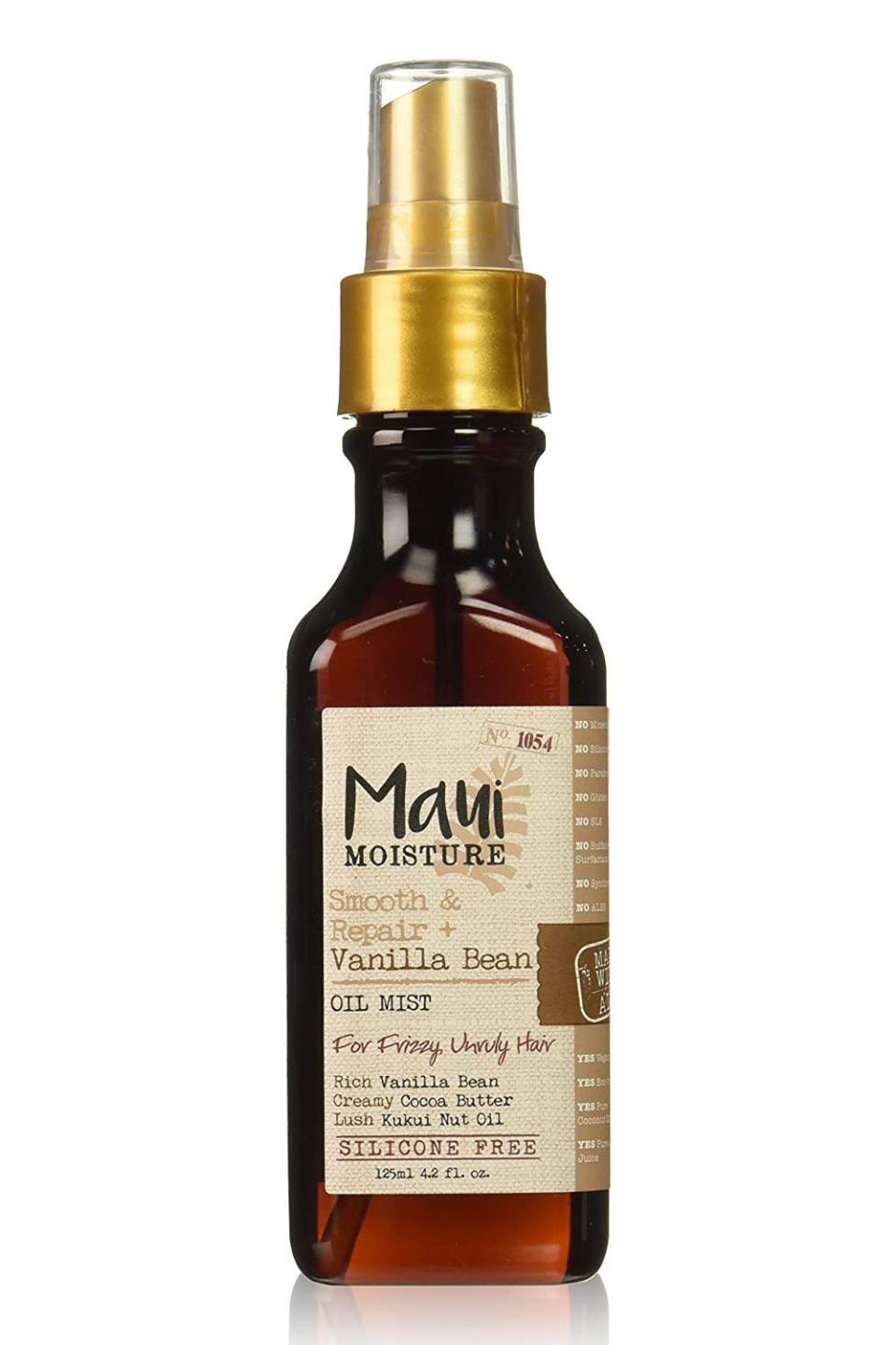 6) Maui Moisture Smooth & Repair + Vanilla Bean Oil Mist
