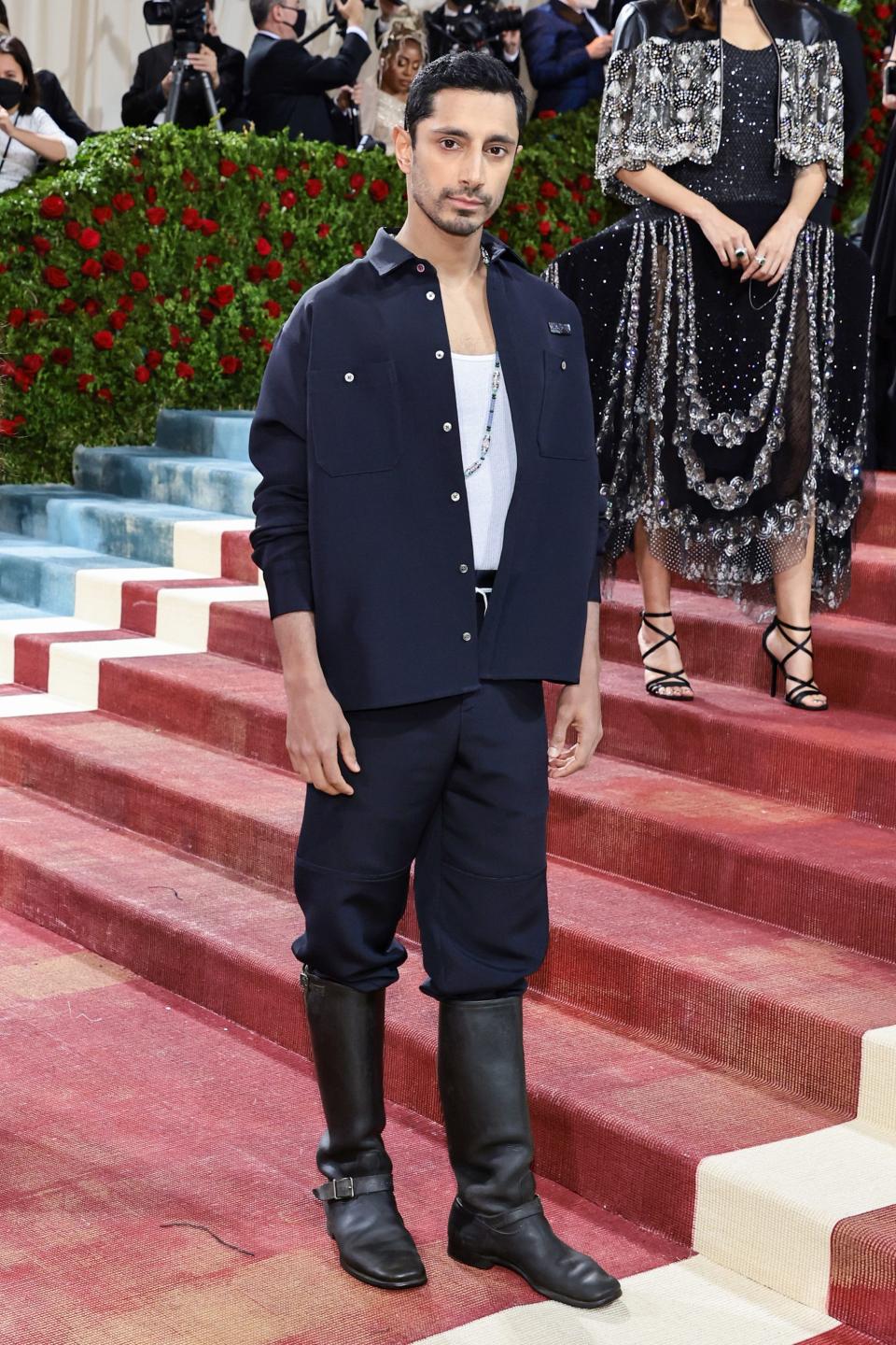 Riz Ahmed attends the 2022 Met Gala.