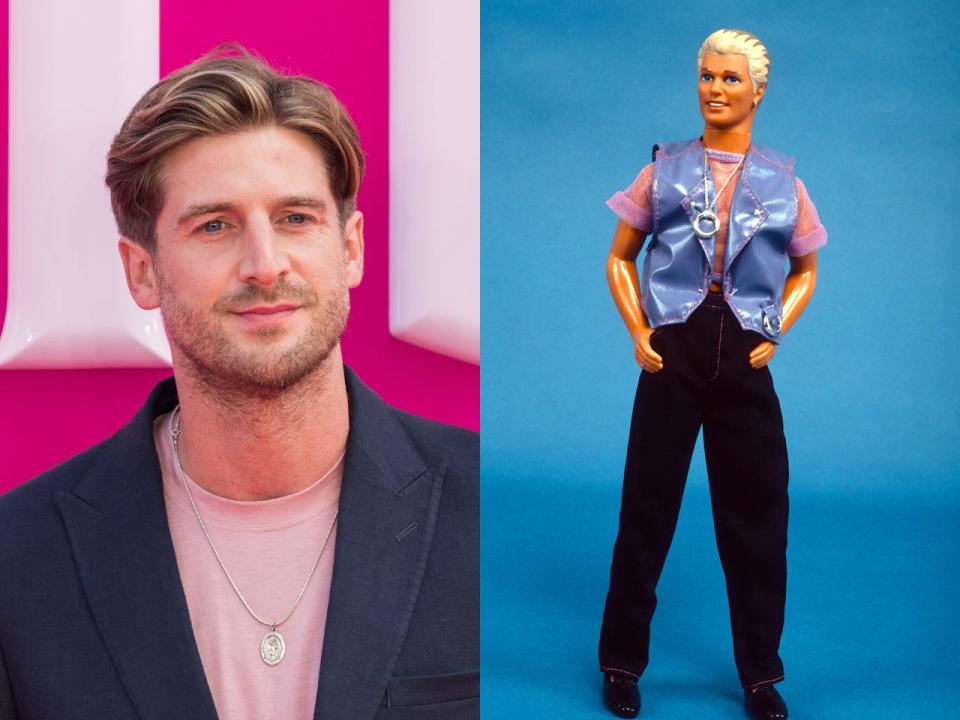side-by-side of Tom Stourton and a Earring Magic Ken