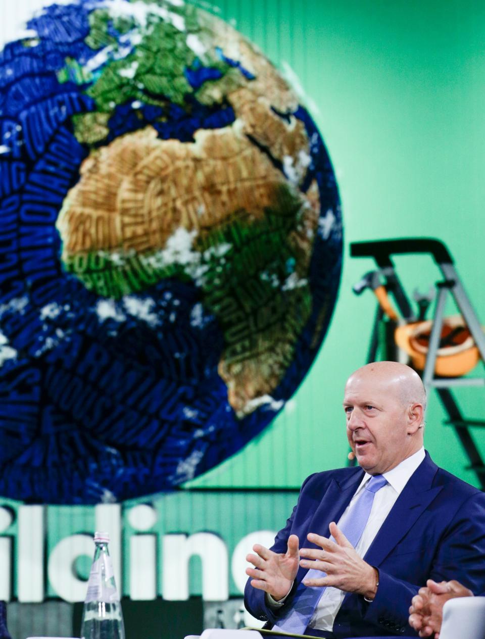 David Solomon, Chairman & CEO of Goldman Sachs speaks during the Bloomberg Global Business Forum in New York on September 25, 2019. (Photo by Kena Betancur / AFP)        (Photo credit should read KENA BETANCUR/AFP via Getty Images)