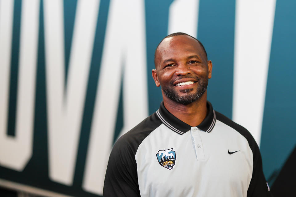 Longtime Jacksonville Jaguars running back Fred Taylor received his college degree at Florida last weekend. (Photo by James Gilbert/Getty Images)