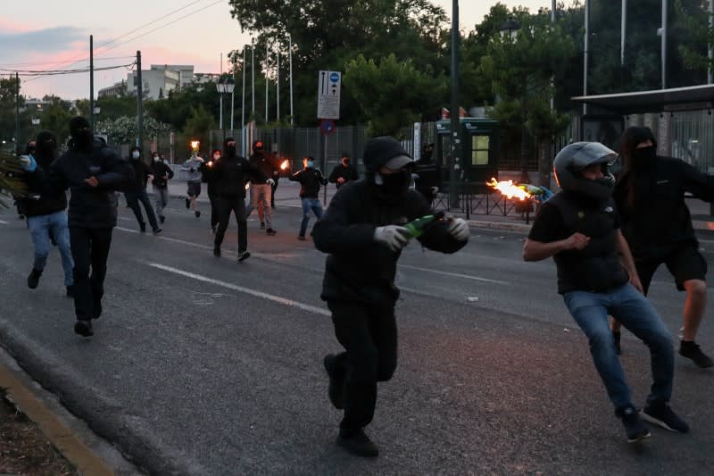 Protest following the death of George Floyd in Athens