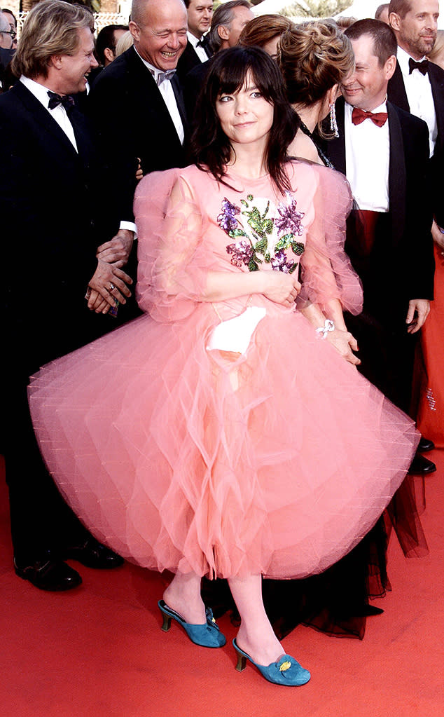 Bjork arrives at the premiere of her film "Dancer In The Dark" at the International Film Festival on May 17, 2000 in Cannes, France.