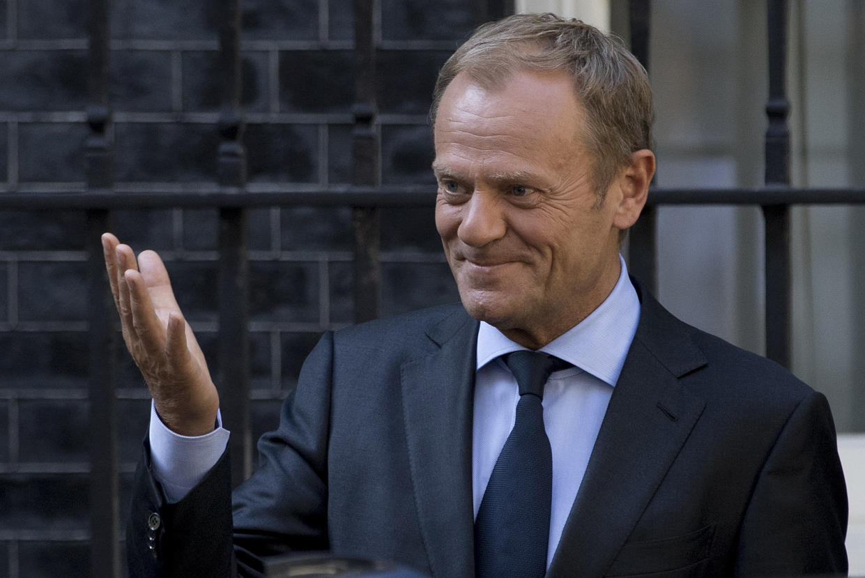 European Council president Donald Tusk hinted Brexit could still be cancelled (Picture: PA)