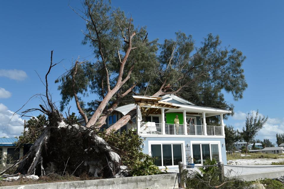 The aftermath of Hurricane Irma on Anna Maria Island in 2017.