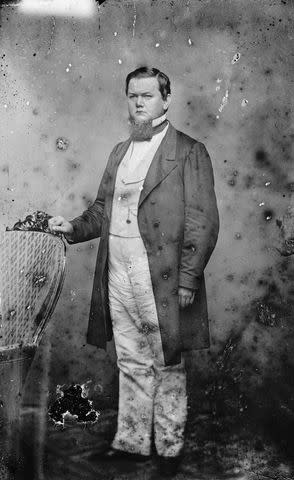 <p>Heritage Art/Heritage Images via Getty</p> Henry Cornelius Burnett (D-KY) was expelled from the U.S. House in 1861