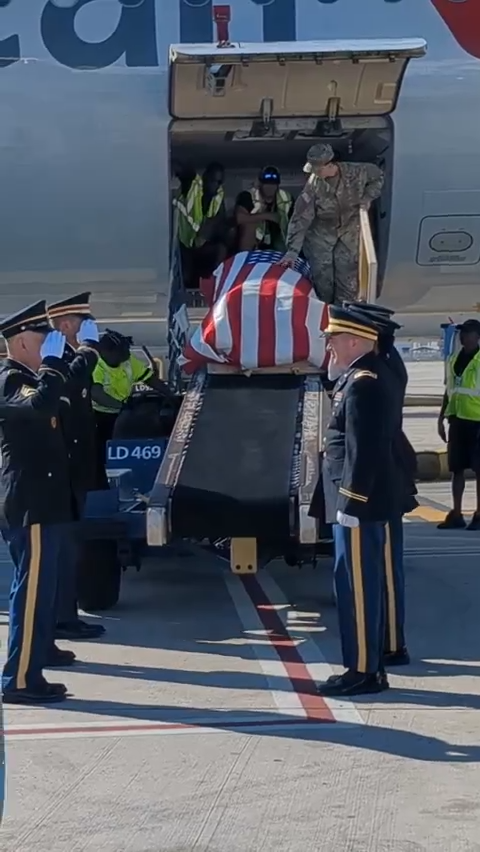 The remains of Johnston native Roy Searle were returned to the United States more than 80 years after he died fighting in Germany in World War II.  [Provided by Boynton Memorial Chapel funeral home]