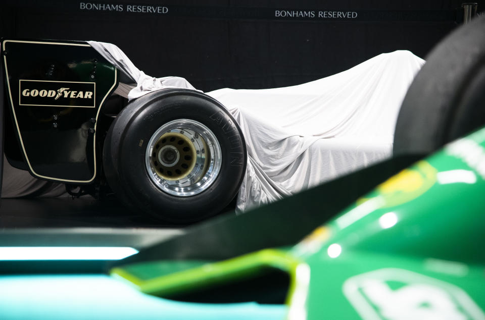 The F1 car is being sold at auction at the Abu Dhabi Grand Prix in November. (Bonhams)