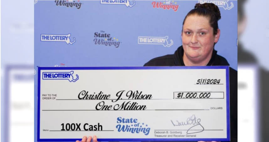 威爾遜在短短幾個月就贏得了200萬美元。（圖／翻攝Massachusetts State Lottery）