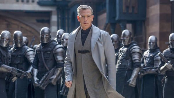 Ben Mendelsohn as the Sheriff of Nottingham in Robin Hood. Credit: Golden Village Cinemas