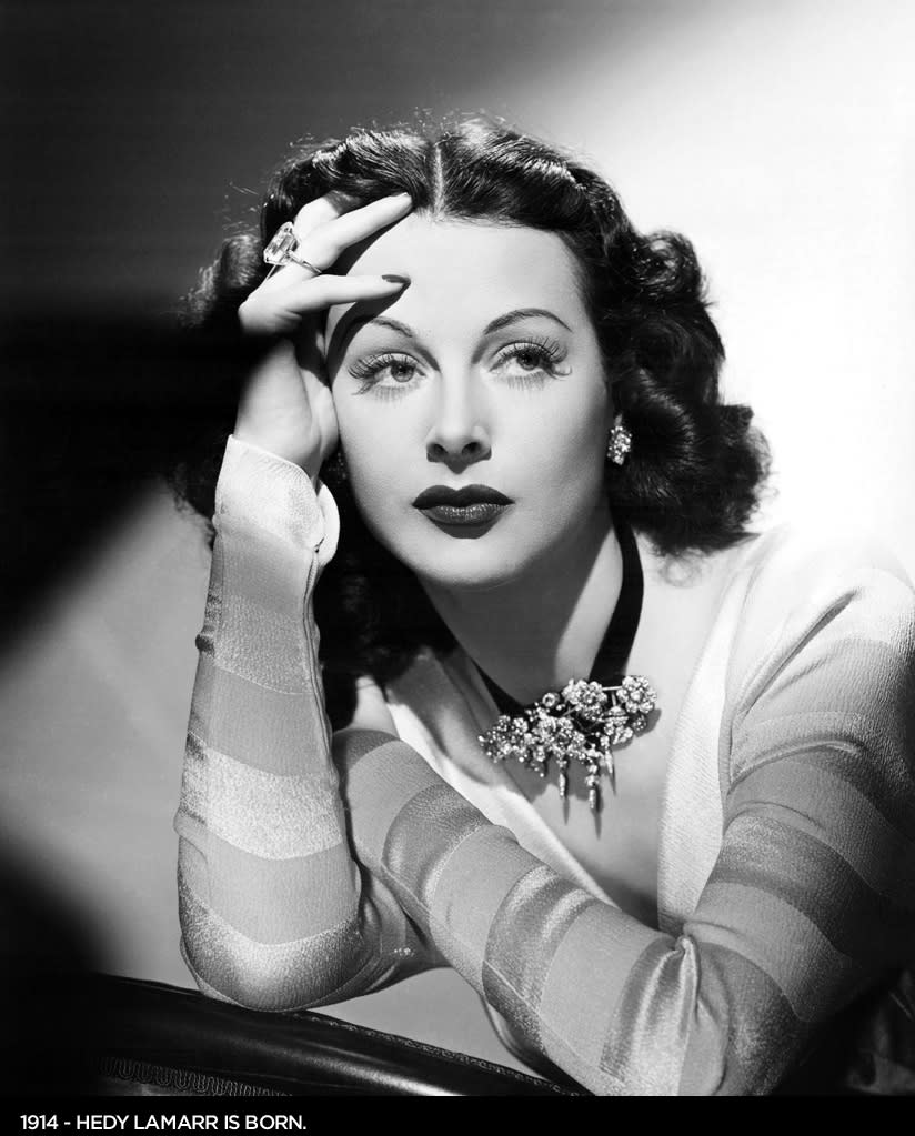 1914 Hedy Lemarr is born. The Austrian actress is best known for her roles in "Samson and Delilah" and "Ecstasy."