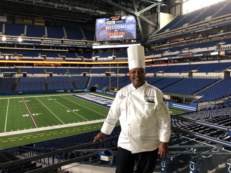 Shumu Adem currently works as an executive chef at Lucas Oil Stadium.  (Photo: Shumu Adem)