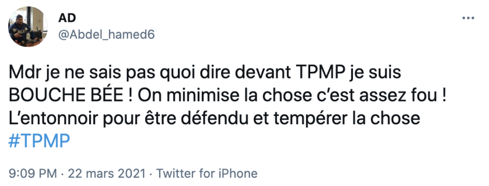 Les internautes ont trouvé les chroniqueurs de Cyril Hanouna trop 