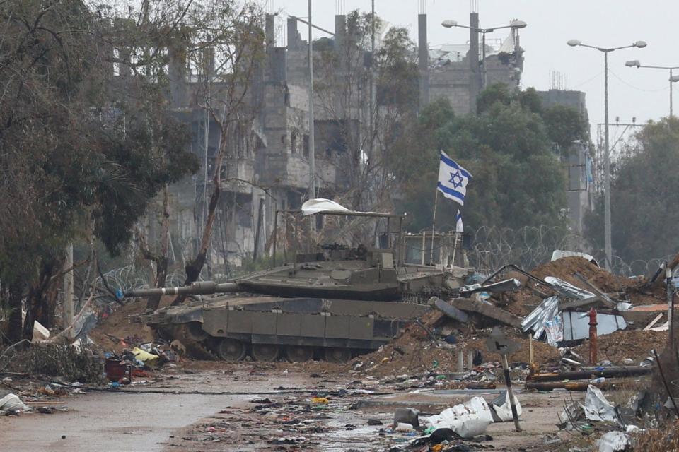 Israeli tank Gaza City