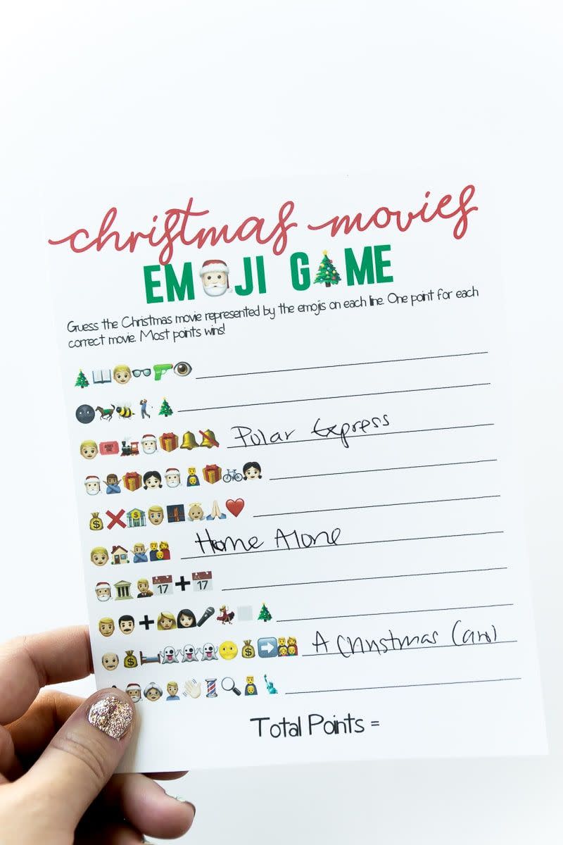 4) Christmas Movies Emoji Game