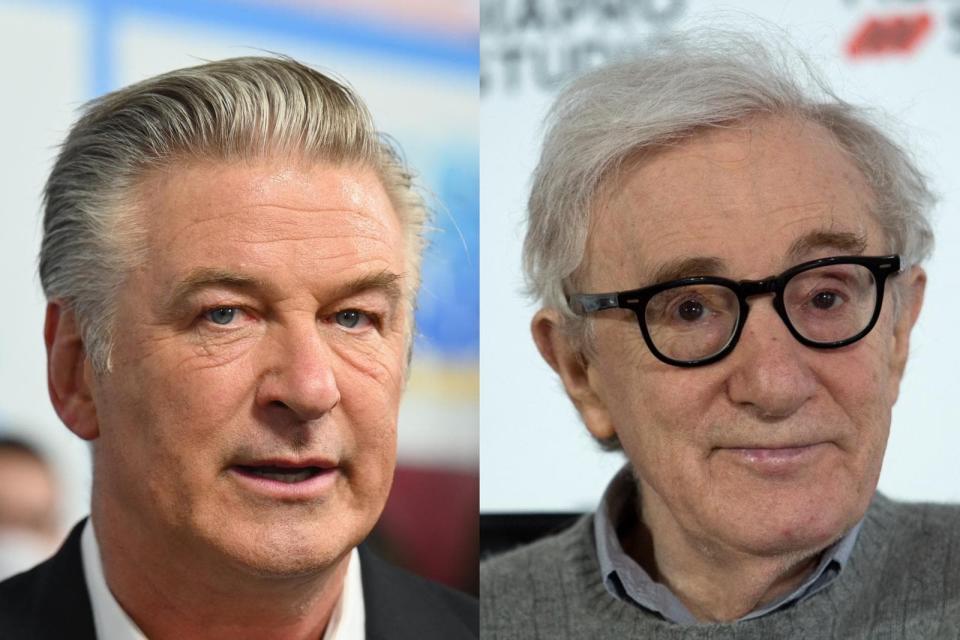 Alec Baldwin va interviewer Woody Allen sur son compte Instagram ce mardi 28 juin 2022. - Angela Weiss / Ander Gillenea - AFP