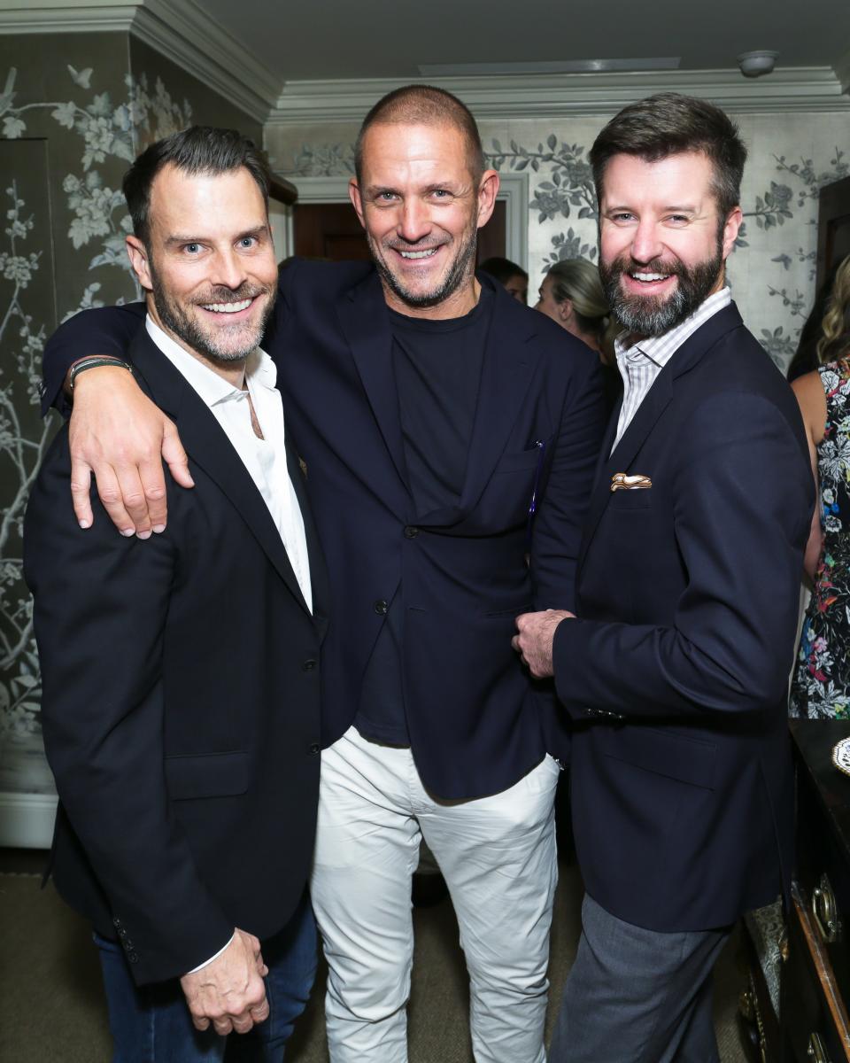 Designers Shawn Henderson and Robert Stilin with Jeffrey Caldwell, Director of Experiences of <em>AD</em>