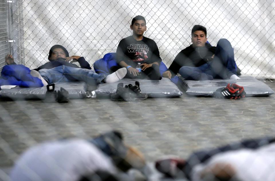 Guatemalan asylum seeker Rodormiro Ramos Herrera sits in a detention pod at the Tornillo Processing Center on August, 15, 2019. Herrera was arrested by Border Patrol on his third attempt to enter the United States. Like many asylum seekers, Ramos Herrera grew tired of the long wait in Juarez under Migrant Protection Protocols and attempted entry illegally.