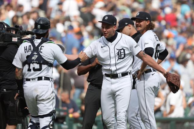 Three Tigers pitchers throw first combined no-hitter in franchise