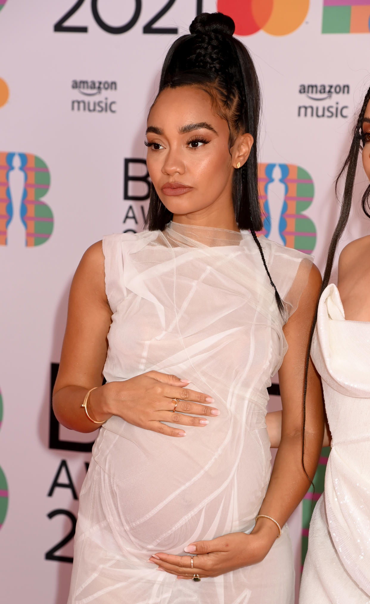 LONDON, ENGLAND - MAY 11: Leigh-Anne Pinnock of Little Mix attends The BRIT Awards 2021 at The O2 Arena on May 11, 2021 in London, England. (Photo by Dave J Hogan/Getty Images)