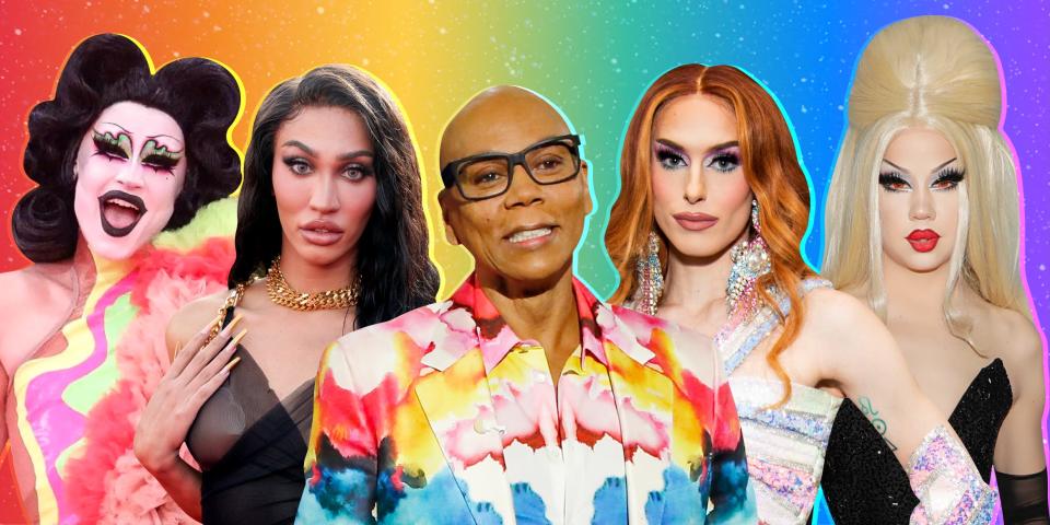 Photos of Gottmik, Kerri Colby, RuPaul, Jasmine Kennedie and Willow Pill lead 2x1