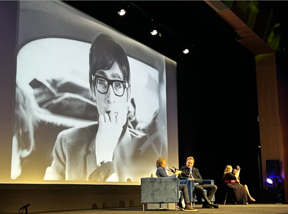 Paul McCartney unveils a photograph of John Lennon at Tribeca Festival