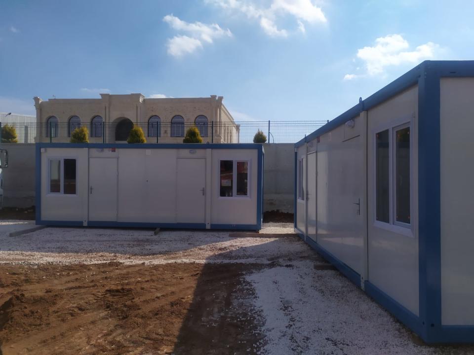 Ford Motor Company is working to bring in these container homes to house an estimated 20,000 survivors of the back-to-back earthquakes. These images were taken in Şanlıurfa, Turkey on Feb. 19, 2023.