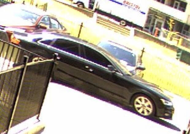 Toronto police have released this image of the suspect vehicle. It is believed to be a black, four-door sedan, possibly a 2014-2018 Audi A6  