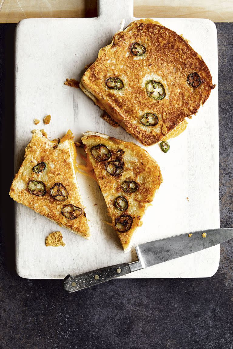 Jalapeño Parmesan-Crusted Grilled Cheese Sandwich