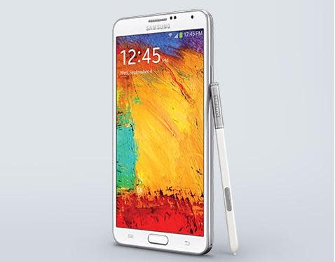 三星Galaxy Note 3白色款。(圖：官網)