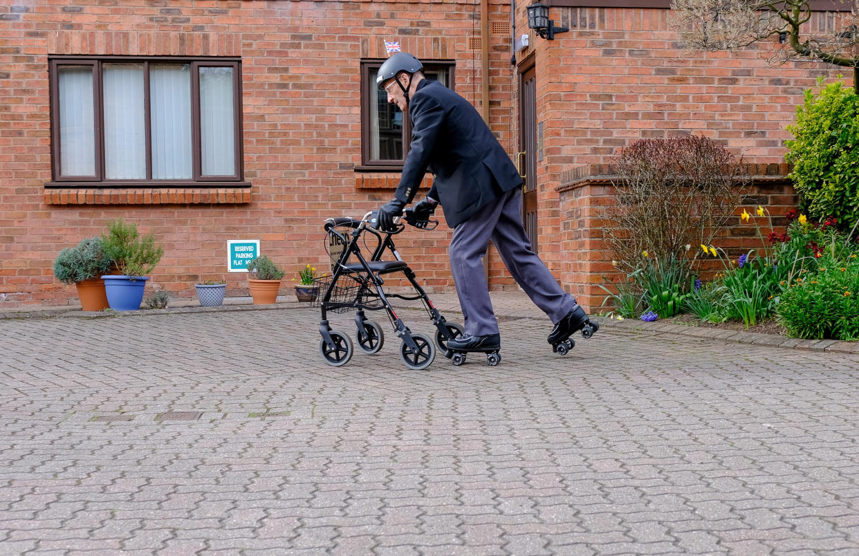 As a 19-year-old in the RAF, Mr Wilcock said he was stationed near Crowmar in Norfolk and would go roller skating each Saturday, but admitted the 