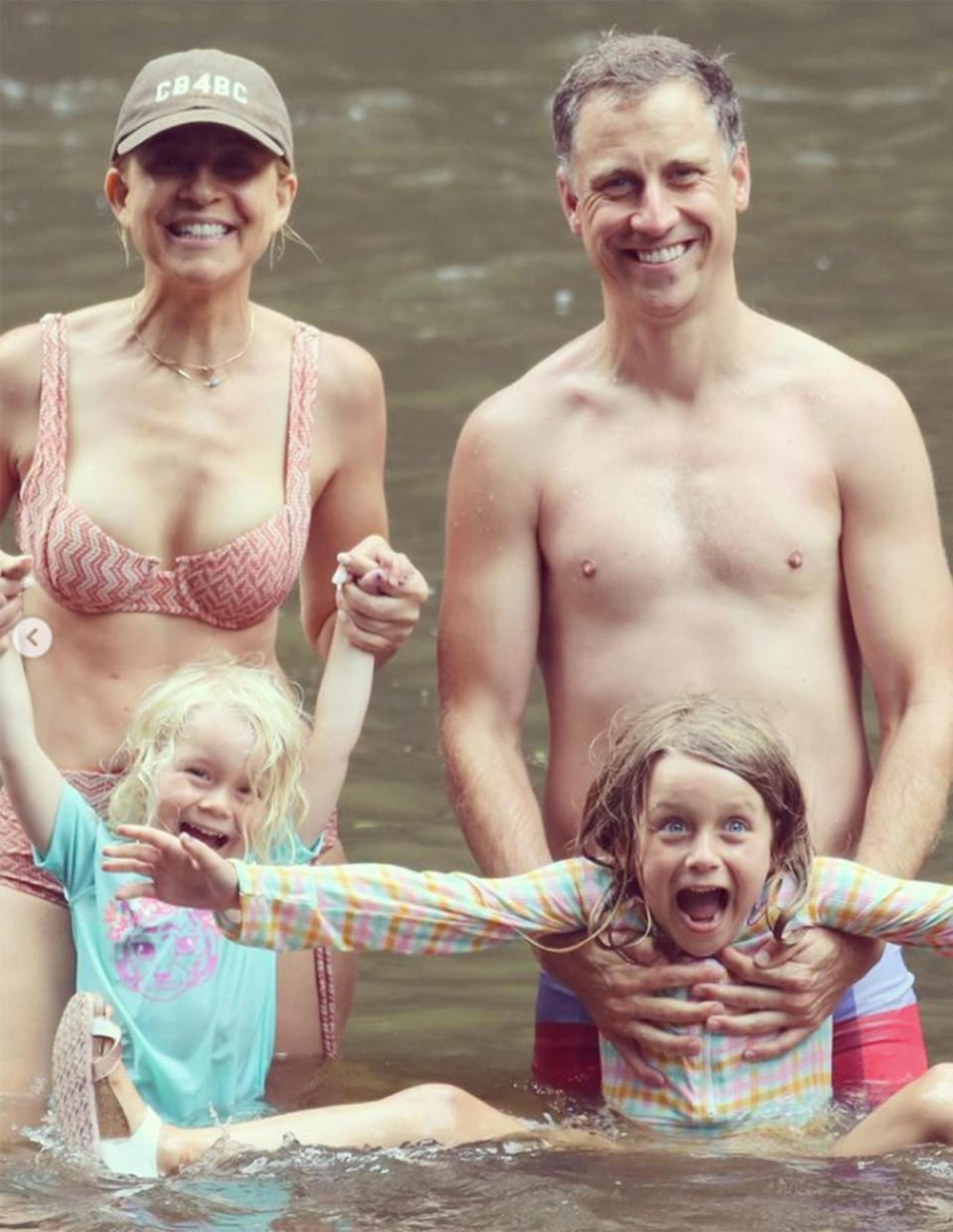 Carrie, her partner and their daughters