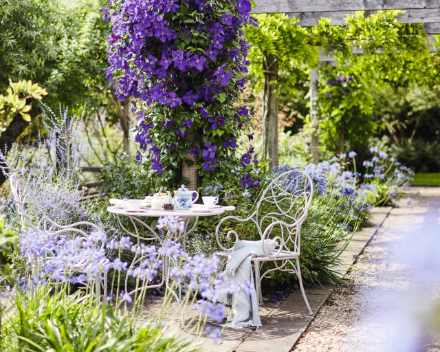 Garden Art: Make This Easy and Fun Bicycle Wheel Trellis — kitchen plot