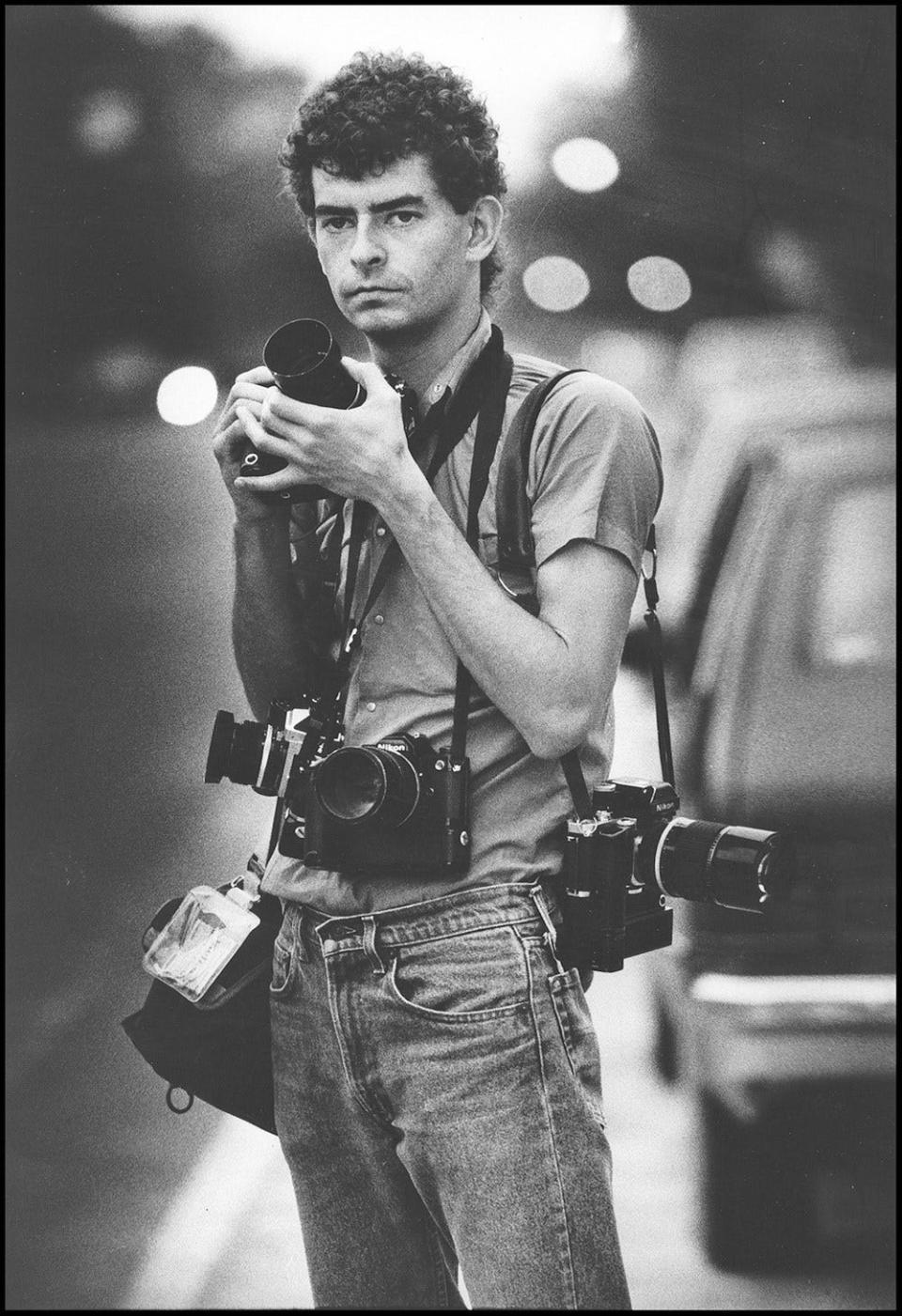 Former Ledger photographer Michael Wilson is shown during his student days at the University of Florida. Wilson died Sunday at age 61.
