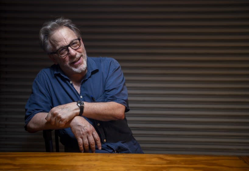 LOS ANGELES, CA - JUNE 24: Portrait of Chris Field in the The Echo Theater on Thursday, June 24, 2021 in Los Angeles, CA. Fields is the artistic director of The Echo Theater. (Francine Orr / Los Angeles Times)