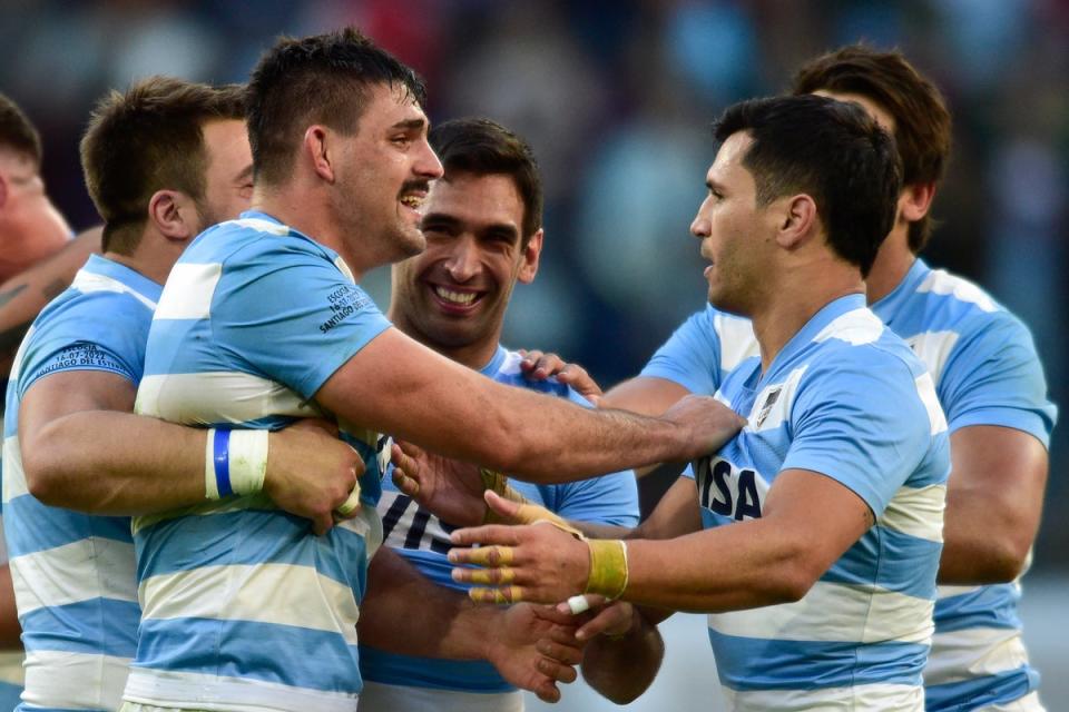 Argentina celebrate their win (Gustavo Garello/AP) (AP)