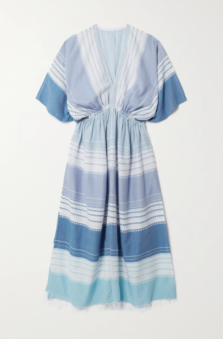 Eshal Striped Cotton Kaftan