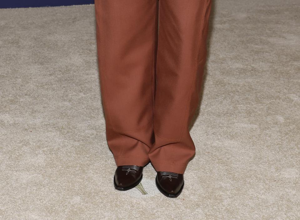 A closer look at the Louis Vuitton shoes worn by Shaboozey at the 2024 ACM awards