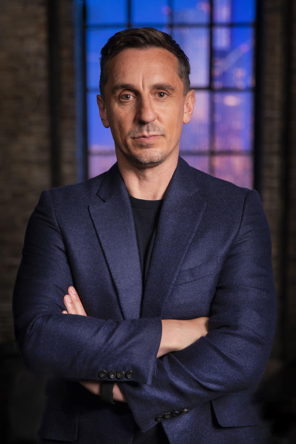 Gary Neville joins as a guest Dragon in series 21 of Dragon's Den. (BBC Studios)