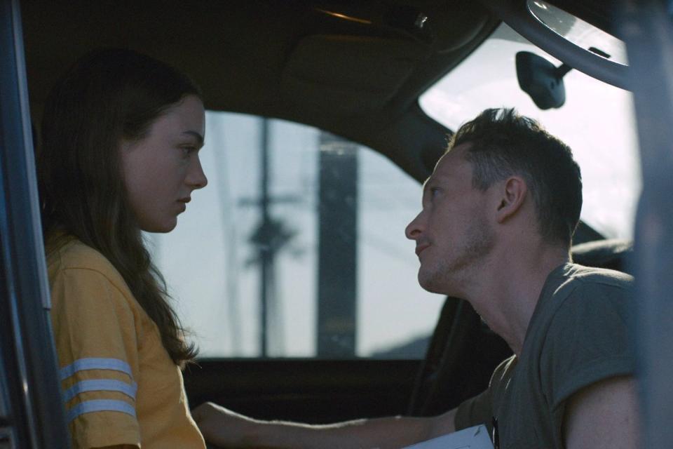 Lily McInerny and Jonathan Tucker star in 'Palm Trees and Power Lines.'