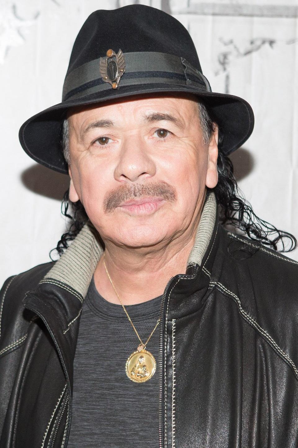 NEW YORK, NY - APRIL 14: Carlos Santana atttends AOL Build Speaker Series "Santana IV" at AOL Studios In New York on April 14, 2016 in New York City. (Photo by Adela Loconte/WireImage)