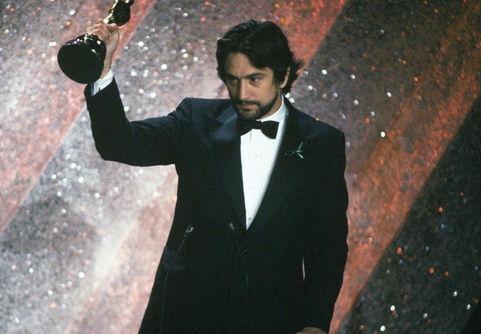 PHOTO: Robert De Niro during the 53rd Annual Academy Awards on March 31, 1981. Robert De Niro with the Best Actor Oscar for 'Raging Bull.' (ABC Photo Archives/Disney General Entertainment Content via Getty Images, FILE)