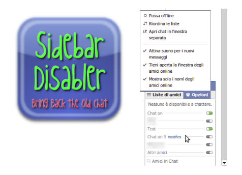 Facebook Chat Sidebar Disabler: Neuerungen bei Facebook werden stets heiß diskutiert. Auch die die Änderung der Chatleiste ist nach wie vor nicht bei allen Nutzern beliebt. Mit der Installation dieses Add-ons können Sie die Änderung rückgängig machen und die „gute alte“ Chatfunktion steht dann wieder zur Verfügung. (Bild: www.sidebardisabler.net) <br><br> <a href=" http://www.sidebardisabler.net/ " rel="nofollow noopener" target="_blank" data-ylk="slk:Zum Download;elm:context_link;itc:0;sec:content-canvas" class="link "> Zum Download </a> <br>