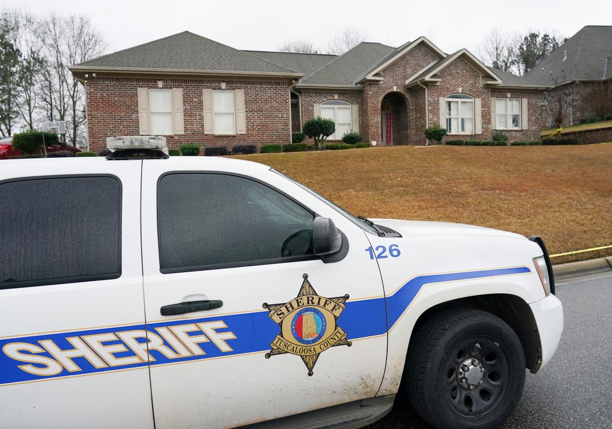 Three people died in an apparent murder-suicide in the 9700 block of Charolais Drive in the Englewood area just outside Tuscaloosa Wednesday, Jan. 6, 2021.