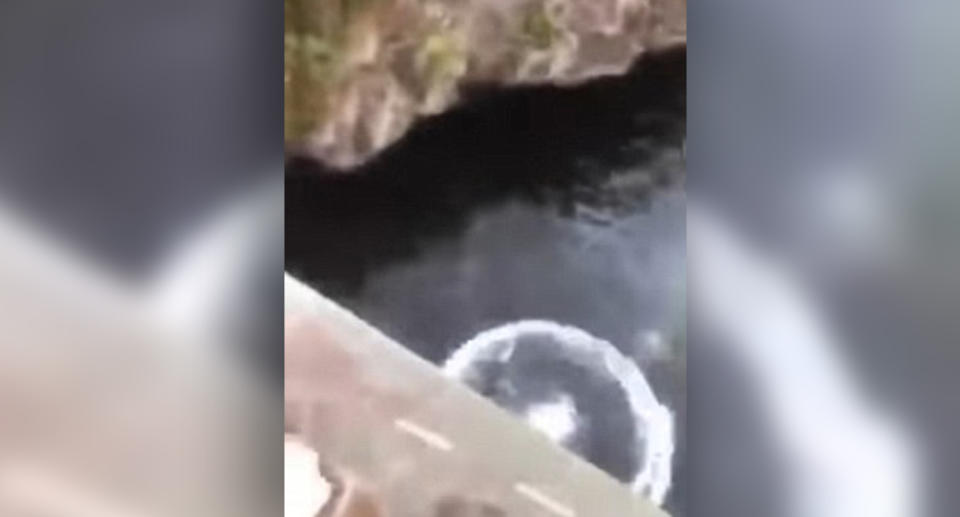 Teenager seriously injured after being pushed off bridge into Moulton Falls, Lewis River in Yacolt, Washington by friend.
