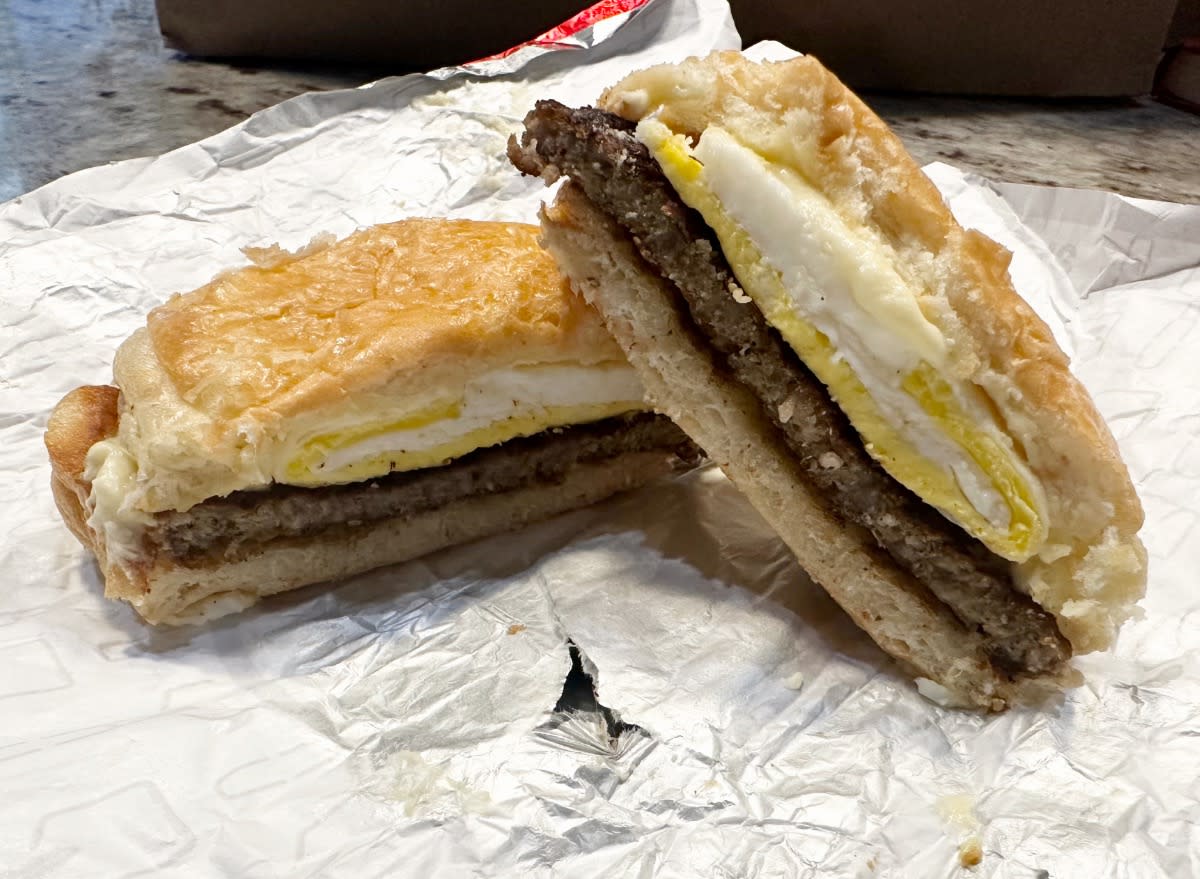 wendy's sausage egg croissant