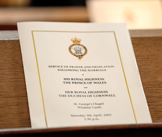 <p>Netflix UK</p> The Order of Service for Charles and Camilla's wedding was shared by Netflix